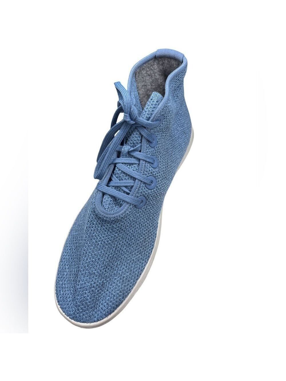 Allbirds Men's Treetopper Sky Blue Knit High Top Sneakers 14
